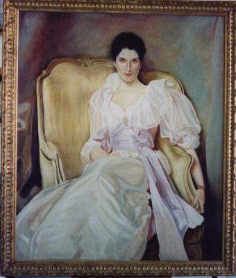 Albisola ceramics Art - Portrait of a Lady
inspired by a painting of John Singer Sargent 